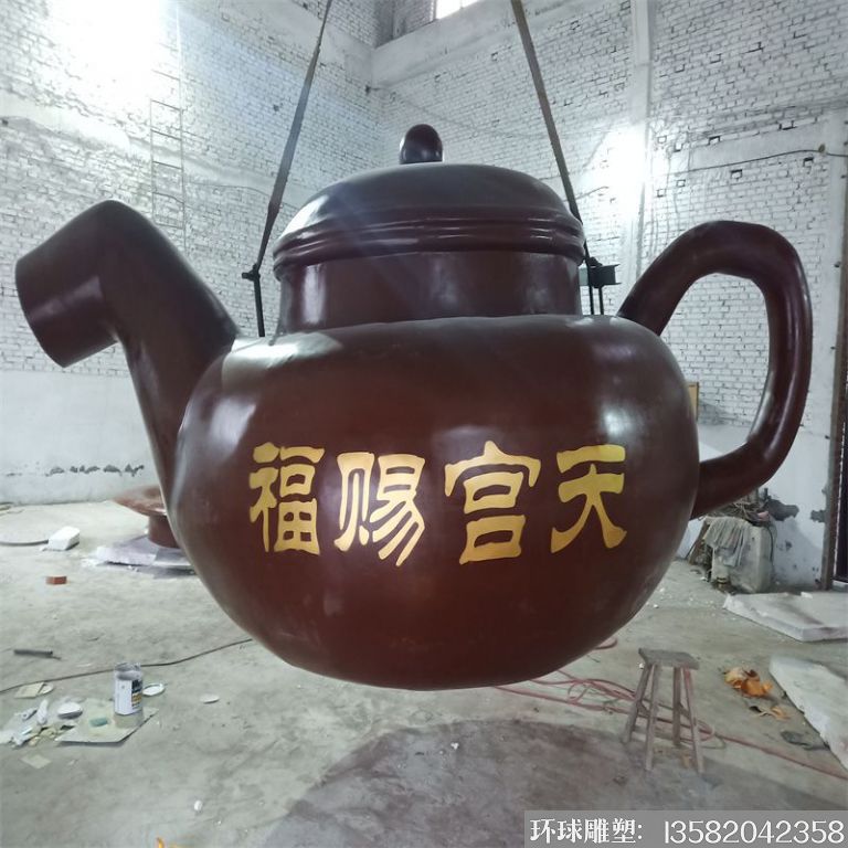 銅雕天壺流水壺 懸空壺 銅流水茶壺仿古銅色廠家定制